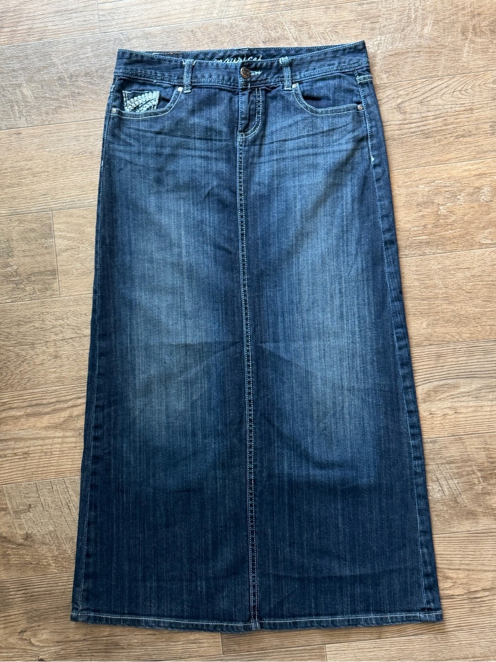 Maurices  Blue Denim Maxi Skirt size 9/10 regular